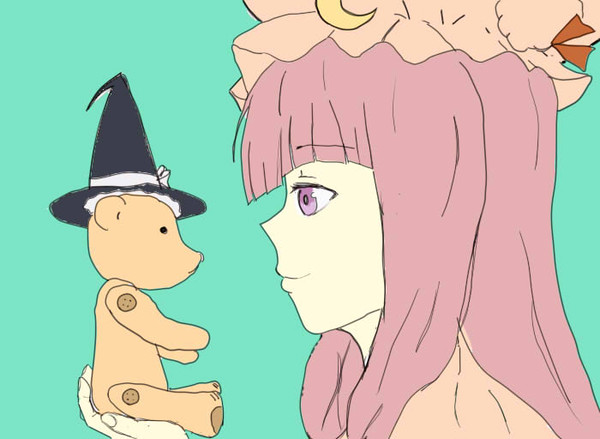 パチュリーと魔理沙クマ