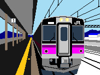 701系。冬の。