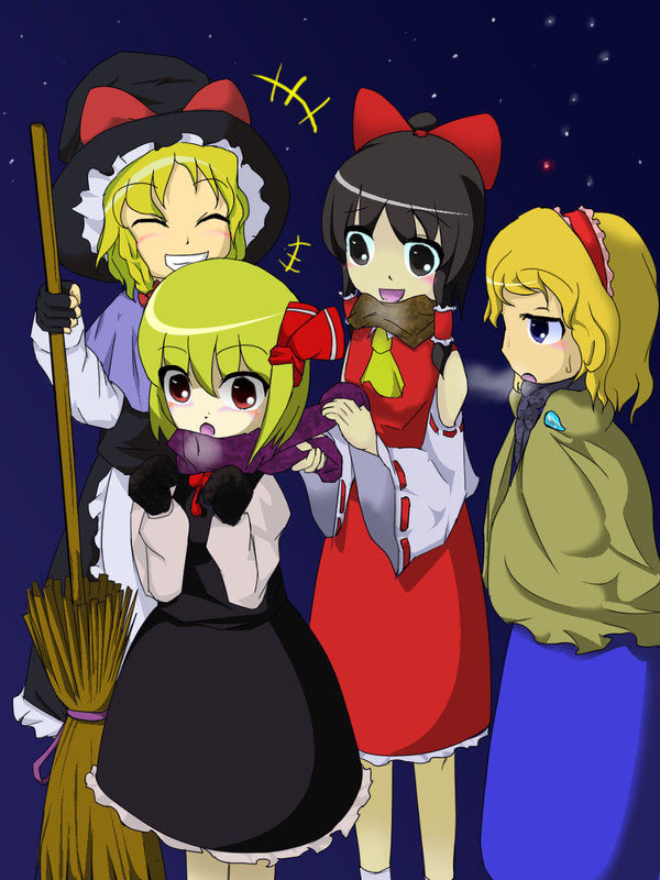 マフラーを巻いてあげる