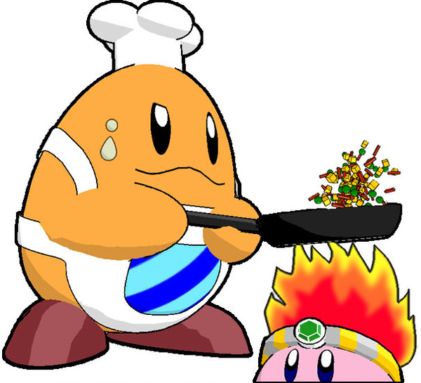 (；`・ω・）ｏ━ヽニニフ　＜チャーハン作るよ！