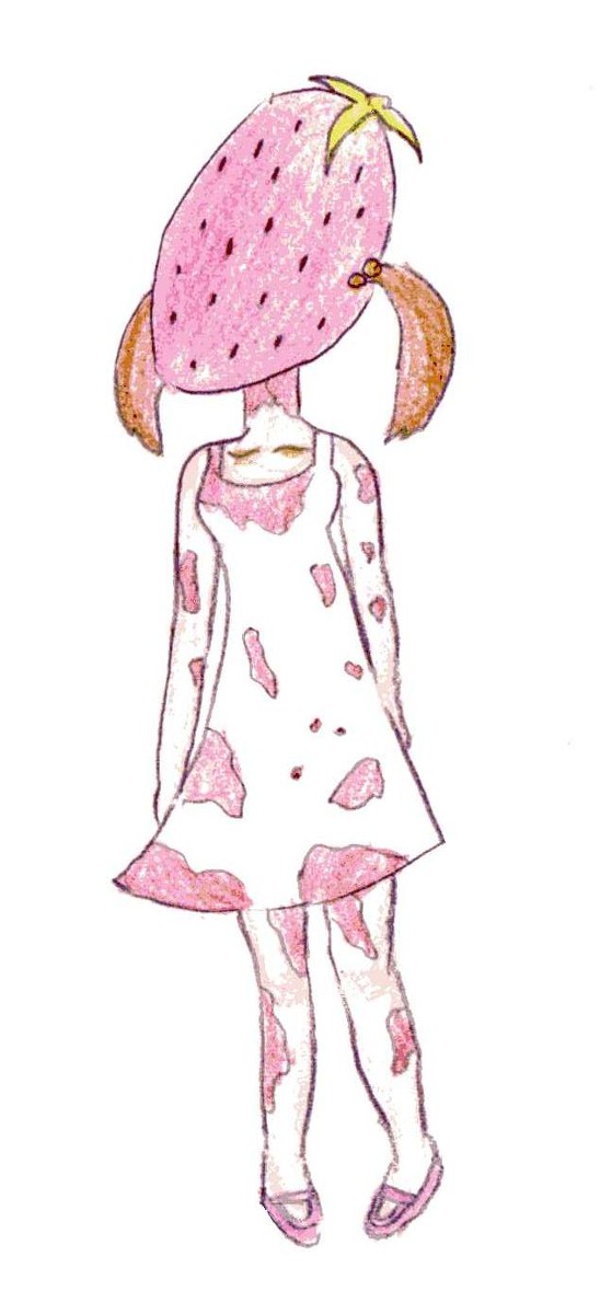 頭からイチゴかぶってる子ちゃん