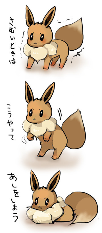 おや・・・?イーブイのようすが・・・