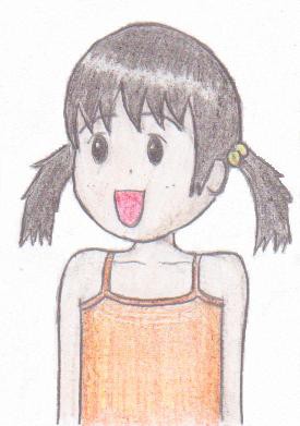 真夏のユキ（色鉛筆ver.）