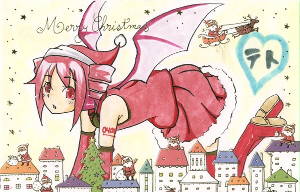 クリスマスカード、重音