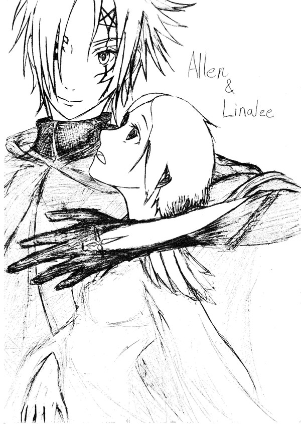 アレン＆リナリー 描きかけ