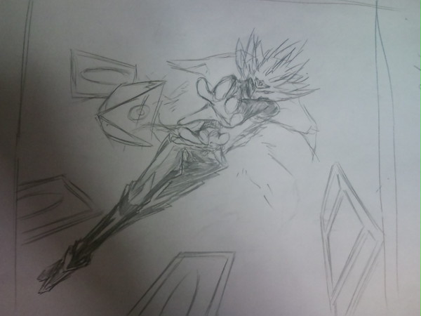 遊戯下書き