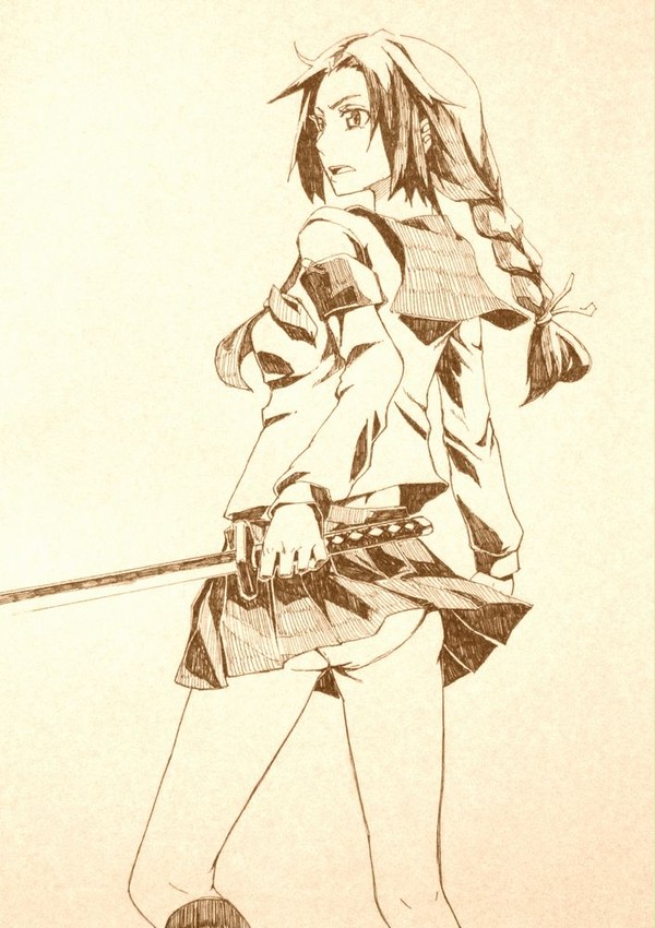 帯刀女子高生