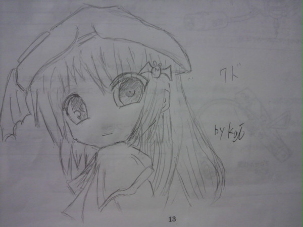 能美クドリャフカ　ラフ絵