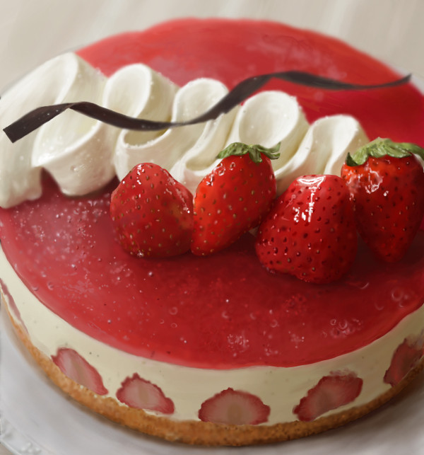 イチゴのケーキ