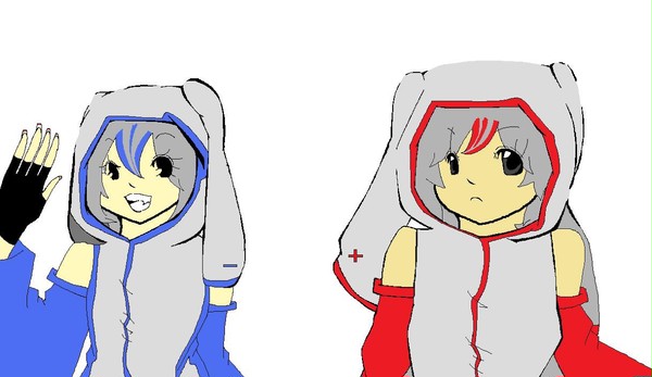 プラスル＆マイナン　擬人化