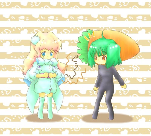 ウサギとニンジン