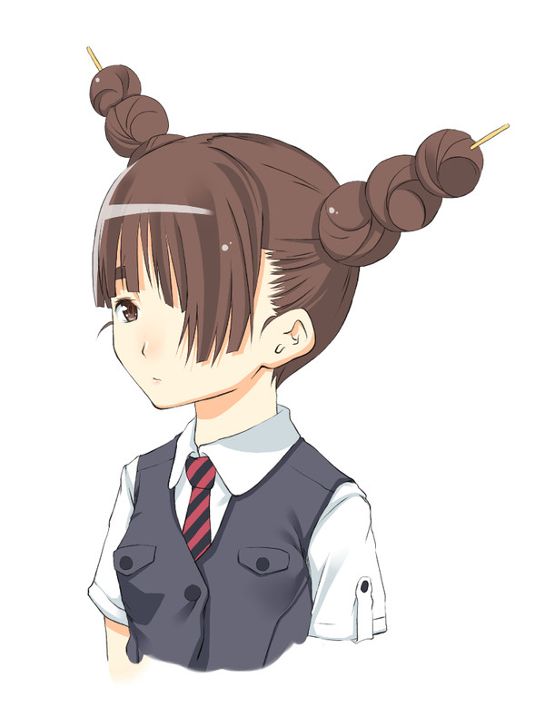 おだんごヘアーだ。うん。