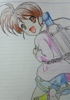 キョンの妹　模写