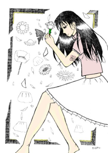 花と女の子