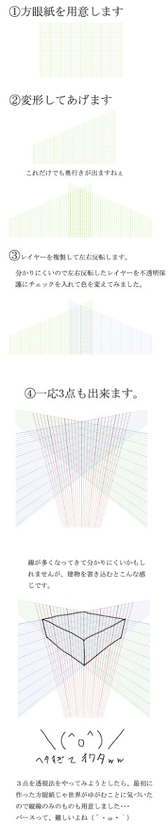 方眼紙使用例