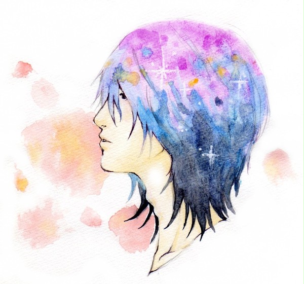 星空　男の人