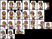 ロマサガ３風キャラドット～ユウナ