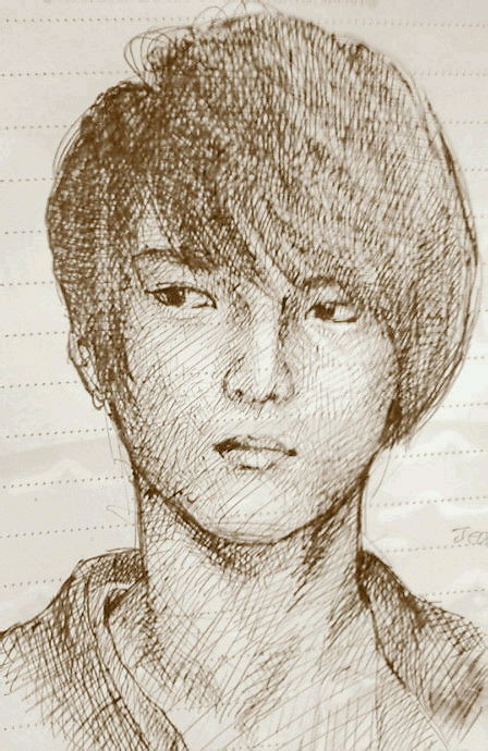 ジェジュン描いてみました。