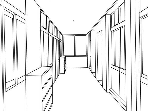 風景塗り絵