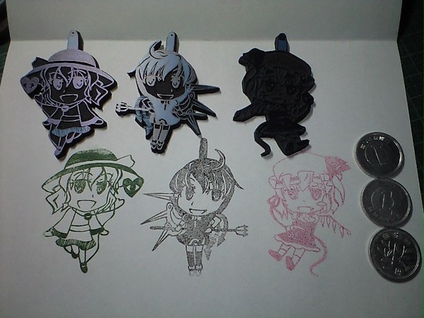 こいし&ぬえ&フランはんこ