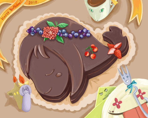 ケーキになっちゃった