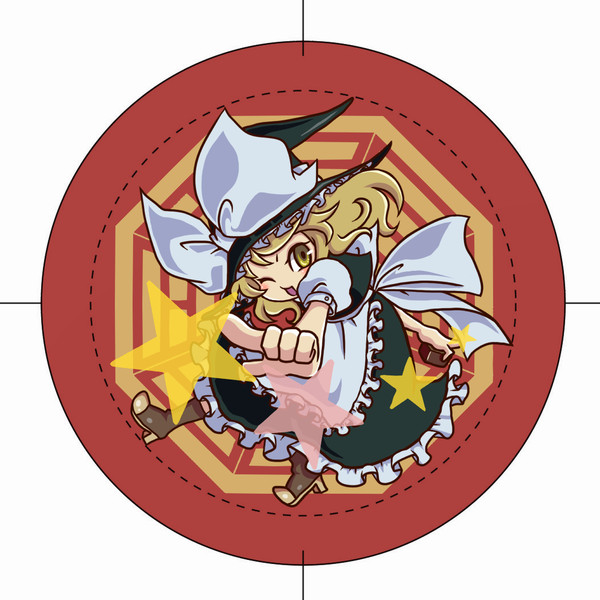 魔理沙缶バッヂ