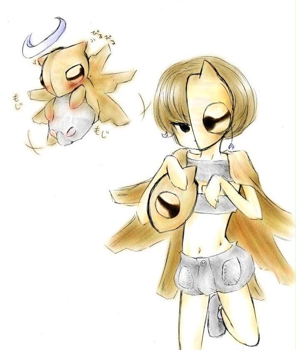 もじもじヌケニンと擬人化ヌケニン