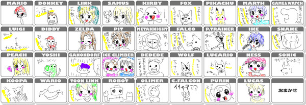スマブラうろ覚え（ヤバスな結果