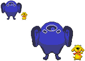 ポケモン風（？）リリエンタール＆ごむぞう