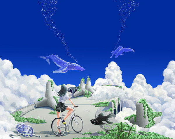 夏の声（ブルーホエール・ラクガキ幻想）
