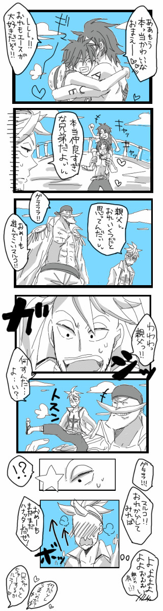 【腐】D兄弟とマルコと親父