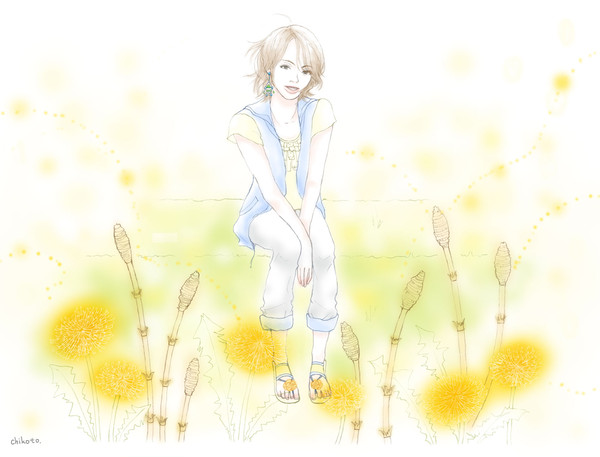 たんぽぽとつくしの春