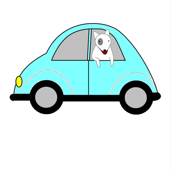 車と犬