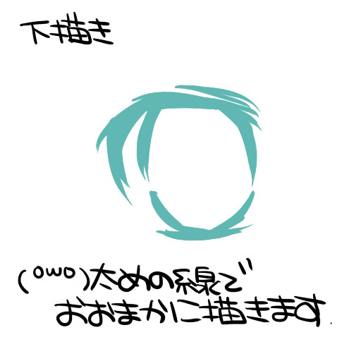 目の書き方、塗り方【メイキング】 - 1/17