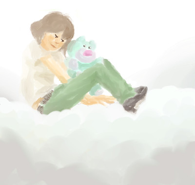 雲とくま
