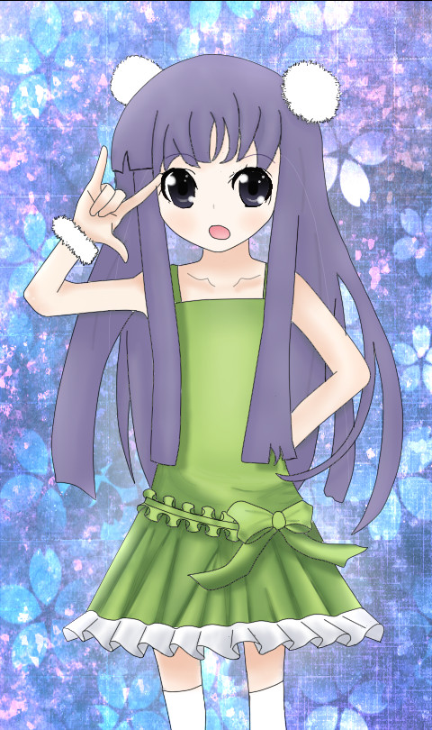 梨花ちゃん？をマウスで描いてみた