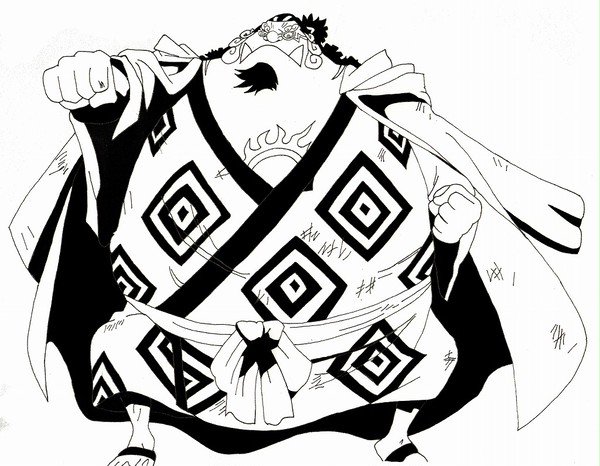 元王下七武海ジンベエ『魚人空手 唐草瓦正拳』