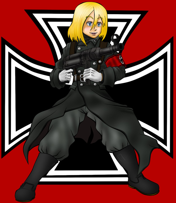 【MP-40】ナチスSSっぽい娘さん【pixiv銃っ娘企画】