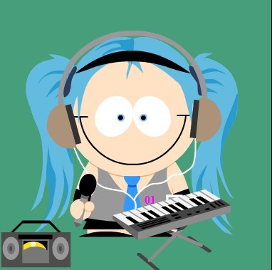 超ド初心者 サウスパーク風 初音ミク・・