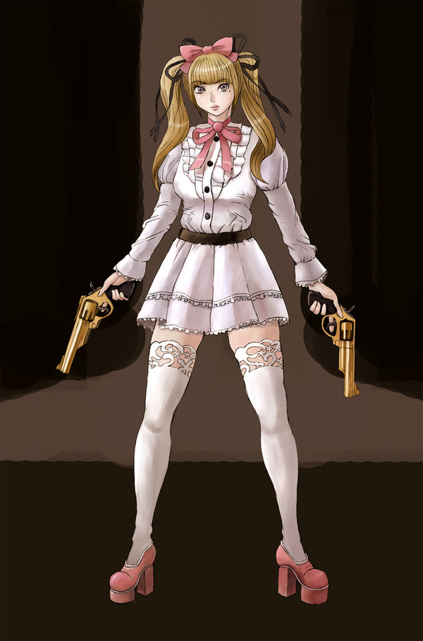 ロリータ銃女子