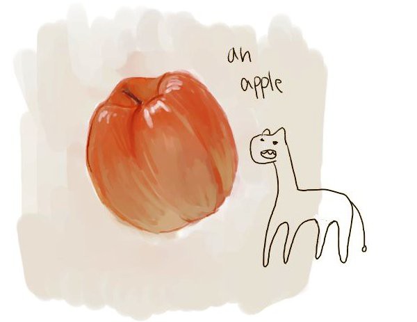an apple