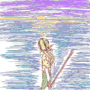 夕日