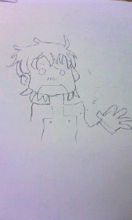 ４コマ版スザク（似てないので注意）手書きです