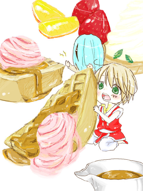 ワッフル美味い