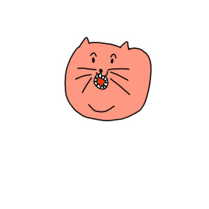 ピンクの猫