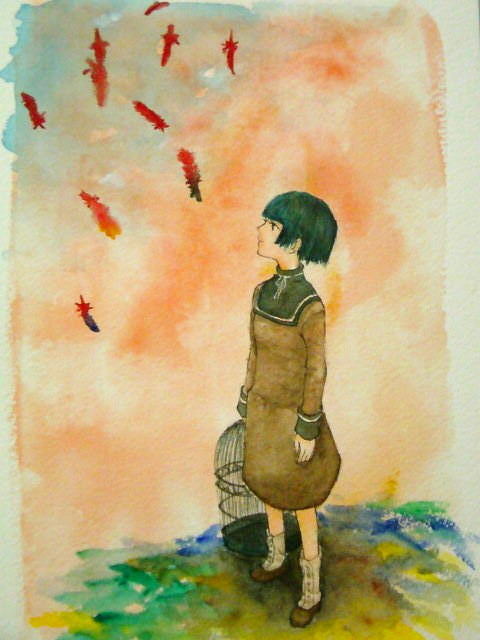 幸せの赤い鳥