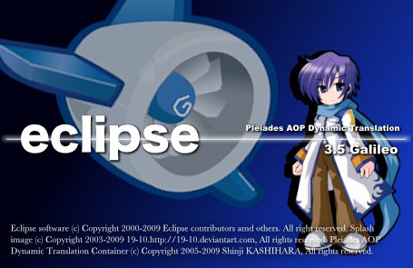 手元で使ってるEclipse用のSplash画面