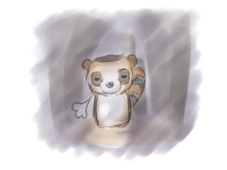 なんとなく鬱な夜のたぬき。