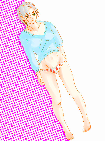 女体化注意いちごぱんつ