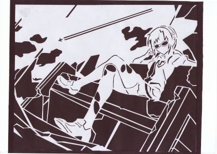 Evangelion:Mari 　切り絵